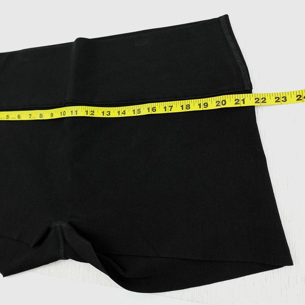 Skims Swim Shorts 4X Onyx‎ Textured Mid-Waist Shape Tummy Control Sporty Resort